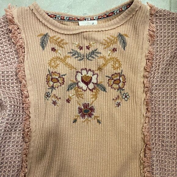 Pink Knox Rose Floral Knit Sweater - Picture 3 of 3